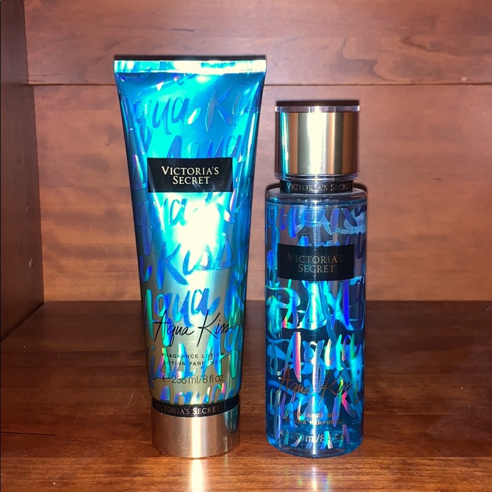 Victoria Secret Aqua Kiss Lotion and Body Spray